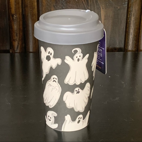 Harvest Green Studio Other - Spooky Ghosts Bamboo Fibre Halloween Travel Tumbler